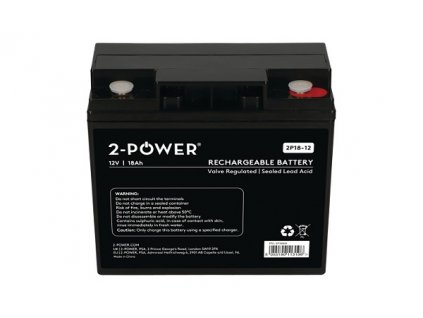 2-Power 2P18-12 12V 18Ah VRLA Baterie 2P18-12T12