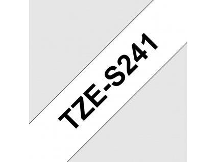TZE-S241, bílá/černá, 18mm TZES241 Brother
