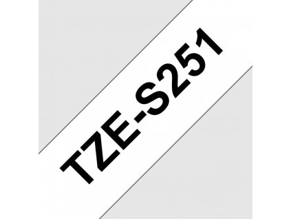TZE-S251, bílá/černá, 24mm TZES251 Brother