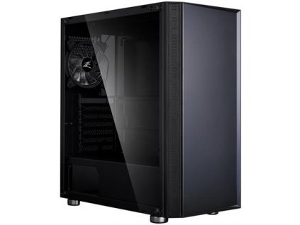 Zalman case miditower R2 black, bez zdroje, ATX, 1x 120mm RGB ventilátor, 1x USB 3.0, 2x USB 2.0, tvrzené sklo, černá R2 Black