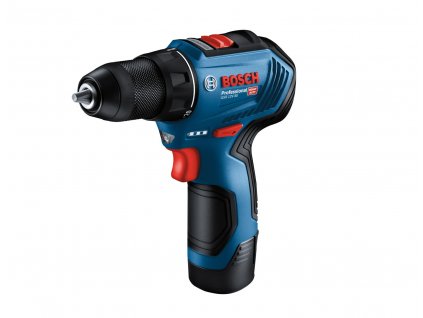 BOSCH GSR 12V-30, akumulátorový vrtací šroubovák, 0 – 420 / 0 – 1.600 ot/min, 8 mm, příruční kufr 06019G9000