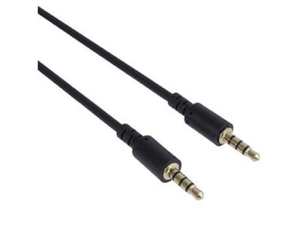 Káblový konektor PREMIUMCORD 3.5 mm 4 pin M/M 1 m pre Apple iPhone, iPad, iPod kjack4mm1 PremiumCord