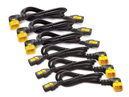 Power Cord Kit (6 ea), Locking, C13 to C14 (90 Degree), 1.2m AP8704R-WW APC