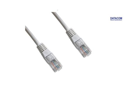 DATACOM Patch cord UTP Cat6 0,5m bílý 15907