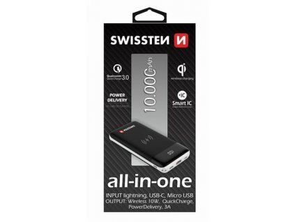 SWISSTEN ALL-IN-ONE POWER BANK 10000 mAh 22013927 Swissten