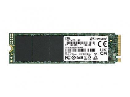 TRANSCEND SSD 115S 250GB, M.2 2280, PCIe Gen3x4, NVMe, TLC, bez DRAM TS250GMTE115S Transcend