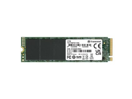 TRANSCEND SSD 115S 1TB, M.2 2280, PCIe Gen3x4, NVMe, TLC, bez DRAM TS1TMTE115S Transcend