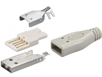 goobay Konektor USB typu A samec pájecí konektor (jen po 10ks) cusb01 PremiumCord