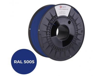 C-TECH tisková struna PREMIUM LINE ( filament ) , ABS, signální modrá, RAL5005, 1,75mm, 1kg 3DF-P-ABS1.75-5005 C-Tech
