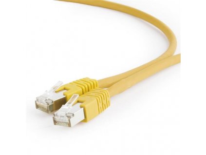 Gembird patch kábel S/FTP Cat. 6A LSZH, 1.5 m, žltý PP6A-LSZHCU-Y-1.5M