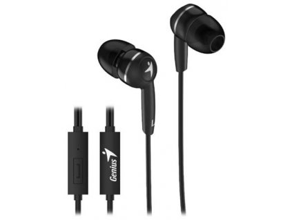 Genius HS-M320 černý, Headset, drátový, do uší, mikrofon, 3,5mm jack 4 pin, černý 31710005412