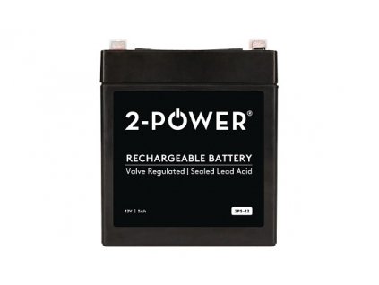 2-Power 2P5-12 12V 5Ah VRLA Bezpečnostní baterie F2 ( Faston 250 )