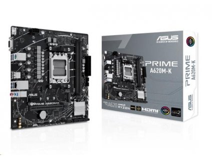 ASUS PRIME A620M-K soc.AM5 A620 DDR5 mATX M.2 HDMI DP 90MB1F40-M0EAY0 Asus