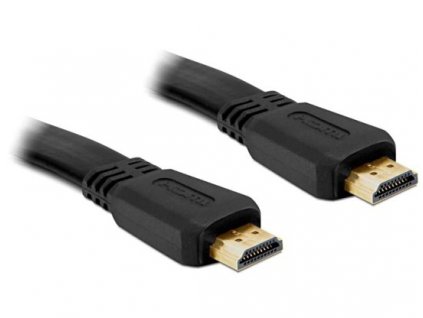 Delock HDMI 1.4 kabel A/A samec/samec, plochý, délka 2 metry 82670 DeLock
