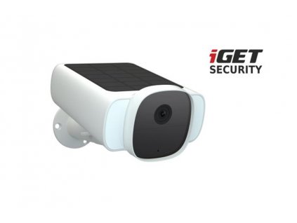 iGET SECURITY EP29 White - Bateriová solární Wi-Fi IP kamera fungující samostatně a také pro alarm iGET SECURITY M5 75020629