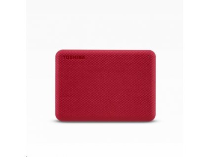 TOSHIBA HDD CANVIO ADVANCE (NOVÝ) 4TB, 2,5", USB 3.2 Gen 1, červená / červená HDTCA40ER3CA Toshiba