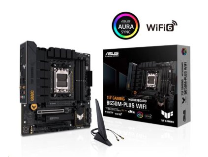 ASUS MB Sc AM5 TUF GAMING B650M-PLUS WIFI, AMD B650, 4xDDR5, 1xDP, 1xHDMI, WI-FI, mATX 90MB1BF0-M0EAY0 Asus