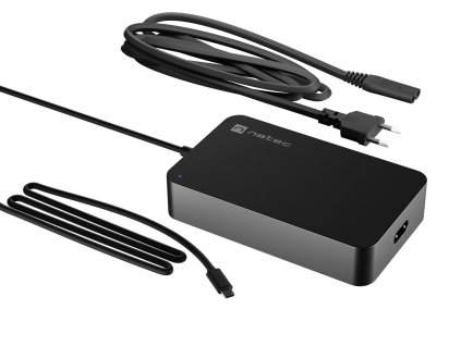 Nabíječka Natec GRAYLING 90W USB-C pro notebooky, tablety, smartphony NZU-2035