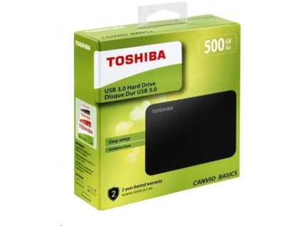 TOSHIBA HDD CANVIO BASICS 2TB, 2,5", USB 3.2 Gen 1, čierna HDTB420EK3AA Toshiba