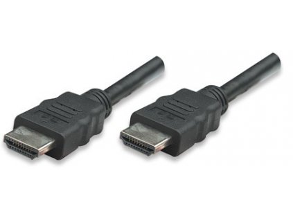 MANHATTAN HDMI kábel s Ethernetom, tienený, 1 m, čierny 308816 Manhattan