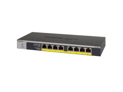 NETGEAR 8-port 10/100/1000Mbps Gigabit Ethernet, Flexible PoE, GS108LP GS108LP-100EUS NetGear