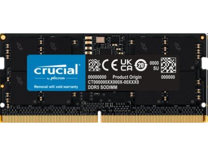 Crucial/SO-DIMM DDR5/16GB/4800MHz/CL40/1x16GB CT16G48C40S5