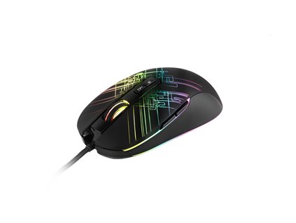 C-TECH herní myš Dusk, casual gaming, 3200 DPI, RGB podsvícení, USB GM-27L C-Tech