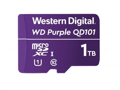 Karta WD MicroSDXC 1TB Purple WDD100T1P0C Class 10 (R:100/W:60 MB/s) Western Digital