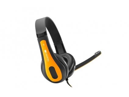 Canyon HSC-1, PC Headset, slúchadla s mikrofónom, 1 x 3.5mm jack komb., ovládanie na kábli, 2 m, čierno-žlté CNS-CHSC1BY