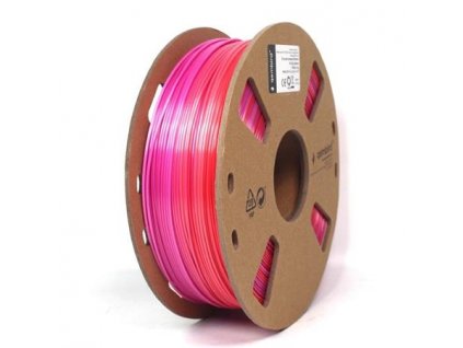 Gembird tisková struna (filament), PLA, 1,75mm, 1kg, silk rainbow, červená/fialová TIF058115