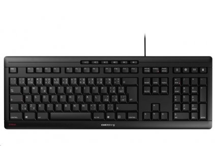 CHERRY klávesnice STREAM, drátová, USB, CZ+SK layout, černá JK-8500CS-2 Cherry