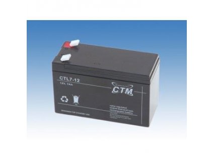 Batéria - CTM CTL 12-7 (12V/7Ah - Faston 250), životnosť 10-12 rokov CTL12-7