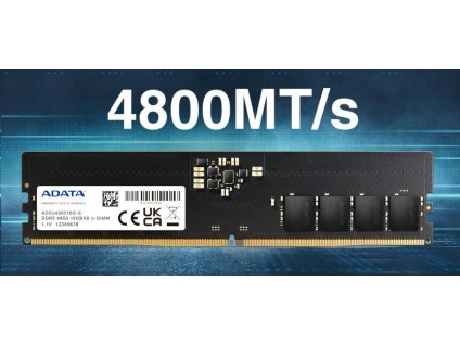 Adata/DDR5/16GB/4800MHz/CL40/1x16GB AD5U480016G-S ADATA