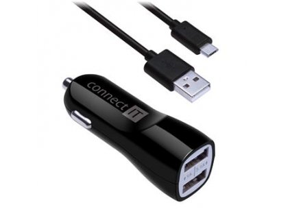 Univerzálna nabíjačka do auta CONNECT IT USB PREMIUM (2x USB 3,1A a 1A., adaptér do auta CL) CI-243 Connect IT