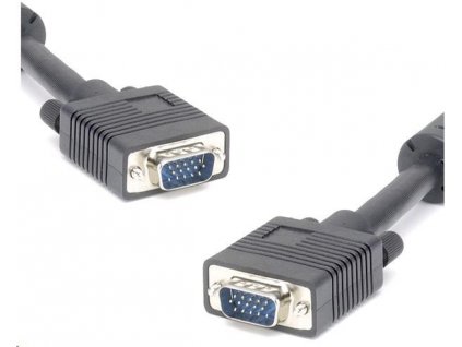PREMIUMCORD VGA kábel 15m HQ (HD15M/M, DDC2, 3x koaxiálny kábel + 8 žíl, feritové jadrá) kpvmc15 PremiumCord