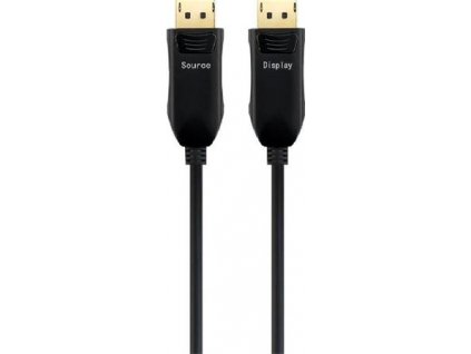 PREMIUMCORD Optický DisplayPort 1.4 pripojovací kábel M/M, pozlátený konektor. 15m kport6-15 PremiumCord