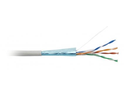 Kábel FTP LYNX, Cat6, drôt, PVC, Dca, sivý, 305 m cievka LX-SLD-FTP6-GR LYNX CS