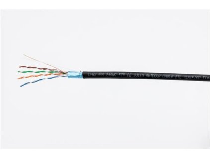 Kábel FTP LYNX Cat5E, drôt, vonkajší PE, čierny, 305 m LX-SLD-FTP5E-OUT-BK LYNX CS