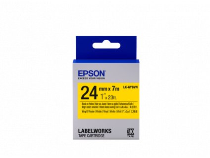 Epson Tape Cartridge LK-6YBVN Vinyl, Black/Yellow 24 mm / 7m C53S656021 Epson PS