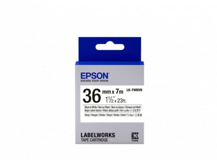 Epson Tape Cartridge LK-7WBVN Vinyl, Black/White 36 mm / 7m C53S657012 Epson PS