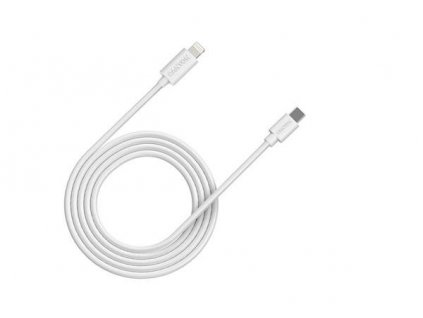 Canyon CFI-12, 2m kábel Lightning/USB-C, bez Apple certifikácie MFi, biely CNE-CFI12W