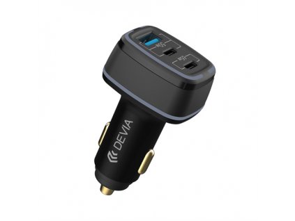 Devia nabíjačka do auta Extreme Speed Series 115W USB+2C Fast Car Charger - Black 6938595379918