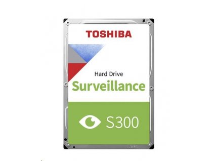 TOSHIBA HDD S300 PRO Surveillance (CMR) 8TB, SATA III, 7200 otáčok za minútu, 256MB cache, 3,5", BULK HDWT380UZSVA Toshiba