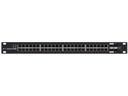 UBNT EdgeSwitch ES-48-500W [70Gbps, 500W, aktívny (802.3af/at) a pasívne (24 V) PoE, 2xSFP, 2xSFP+, L2/L3] ES-48-500W EU Ubiquiti