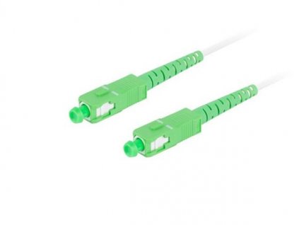 LANBERG optický patch cord SM SC/APC-SC/APC simplex 2,5m LSZH G657B3 průměr 3mm, barva bílá FO-SASA-SS31-0025-WH Armac