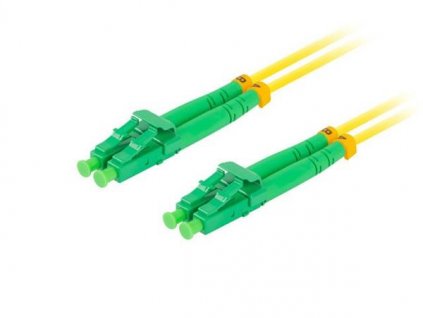 LANBERG optický patch cord SM LC/APC-LC/APC duplex 2m LSZH G657A1 průměr 3mm, barva žlutá FO-LALA-SD11-0020-YE Armac