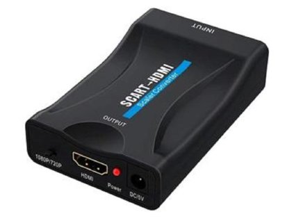 PremiumCord Převodník SCART na HDMI 1080P s napájecím zdrojem 230V khscart02