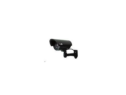 iGET HGDOA5666 - atrapa/maketa bezpečnostní CCTV kamery, blikající črv. LED,4x nálepka CCTV varování