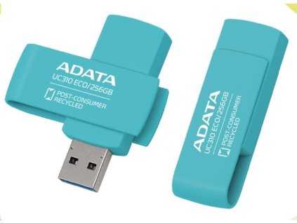 ADATA Flash Disk 256GB UC310E ECO, USB 3.2 , modrá UC310E-256G-RGN
