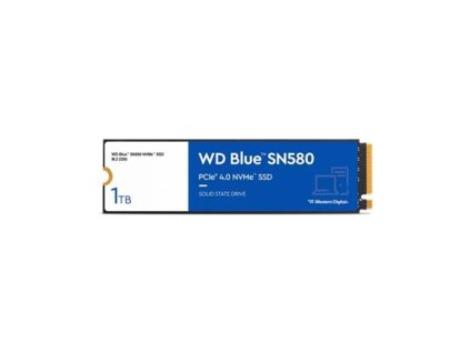 WD BLUE SSD NVMe 1TB PCIe SN580,Gen4 , (R:4150, W:4150MB/s) WDS100T3B0E Western Digital